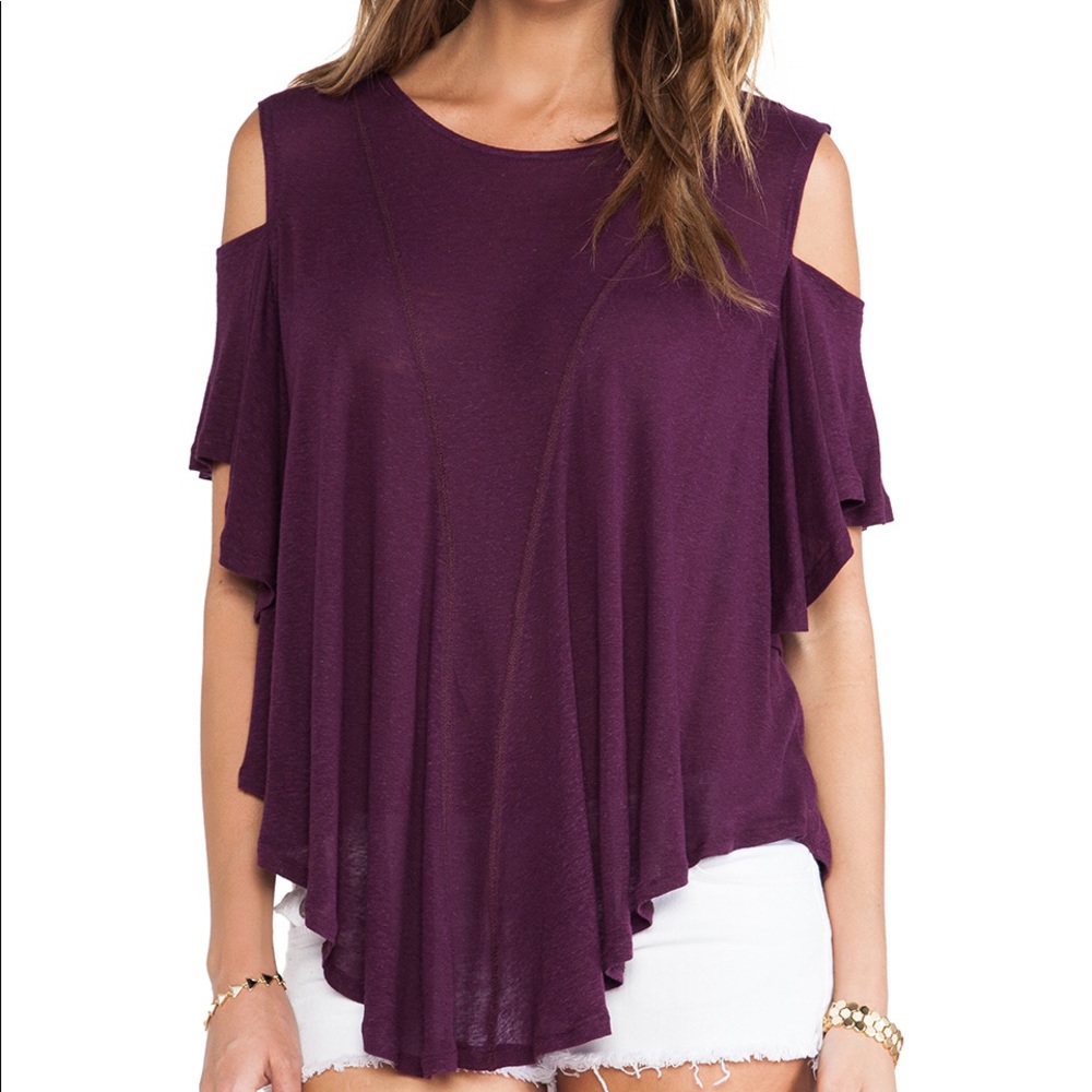 Free People Cold Shoulder Tee